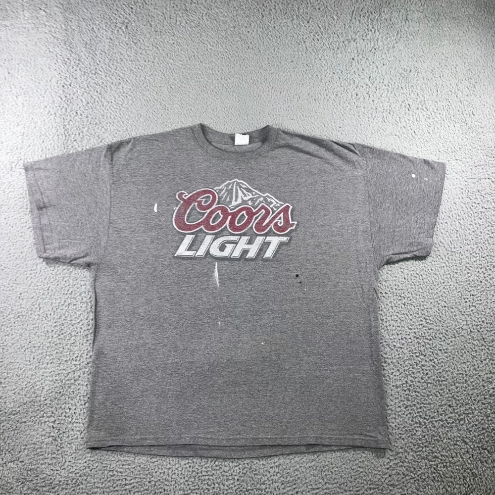 Graphic Beer T Shirt Men 2XL Thrashed Paint Splatter Grunge Distressed Gorpcore